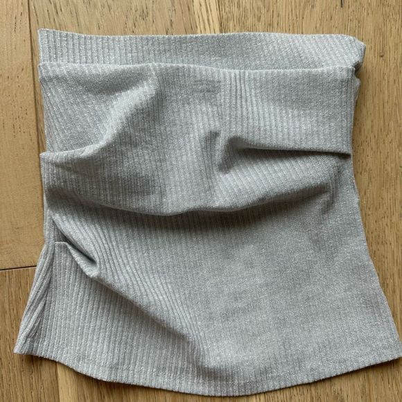 Lot of three NWT Zara Silver Tube Top Strapless Top Racerback Tank Size Small - Picture 6 of 12